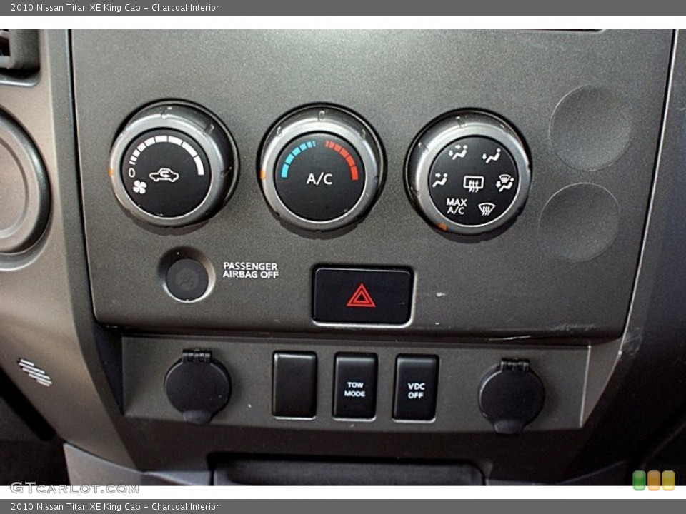 Charcoal Interior Controls for the 2010 Nissan Titan XE King Cab #66147245