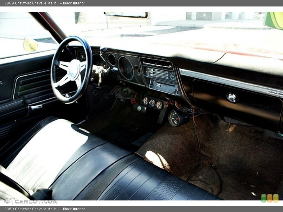 Black Interior Dashboard for the 1969 Chevrolet Chevelle Malibu #66147431