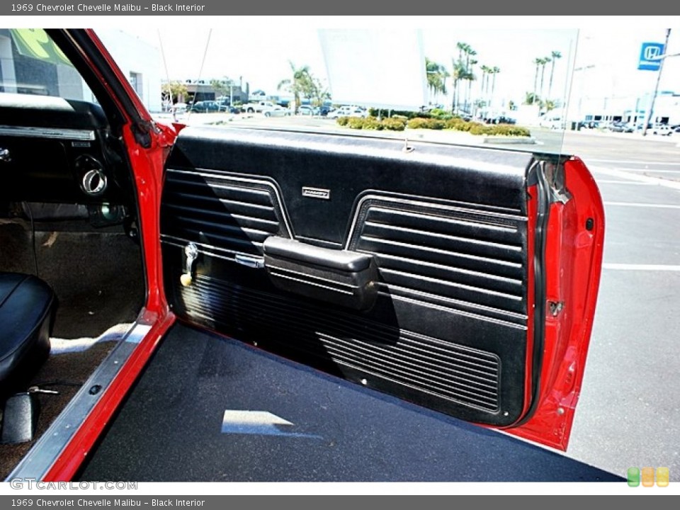 Black Interior Door Panel for the 1969 Chevrolet Chevelle Malibu #66147452