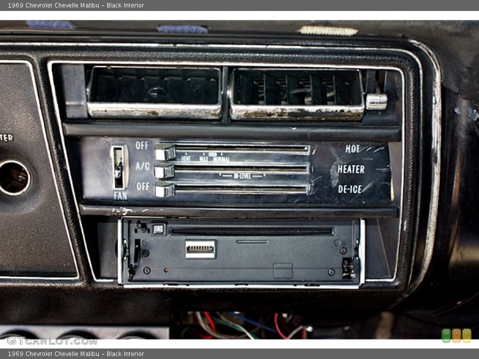 Black Interior Controls for the 1969 Chevrolet Chevelle Malibu #66147524