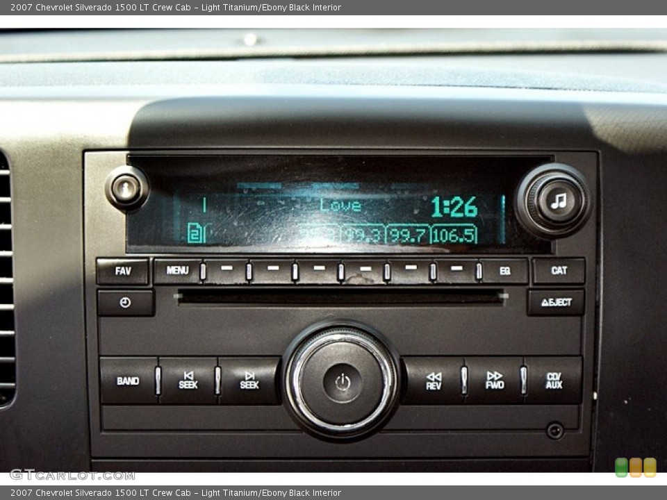 Light Titanium/Ebony Black Interior Audio System for the 2007 Chevrolet Silverado 1500 LT Crew Cab #66149051