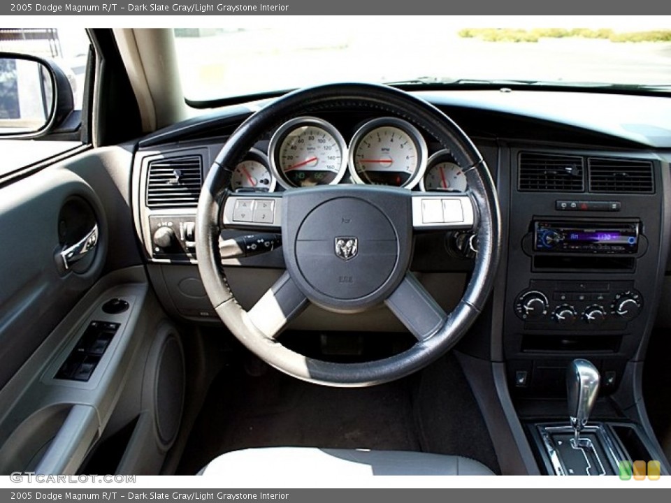 Dark Slate Gray/Light Graystone Interior Steering Wheel for the 2005 Dodge Magnum R/T #66151301