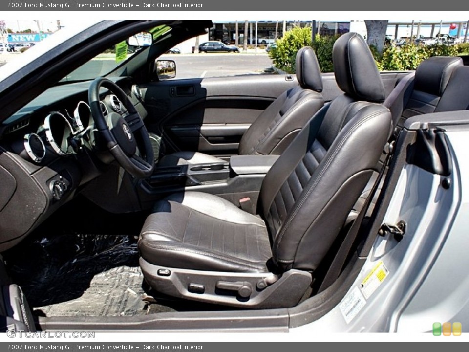 Dark Charcoal Interior Front Seat for the 2007 Ford Mustang GT Premium Convertible #66151661