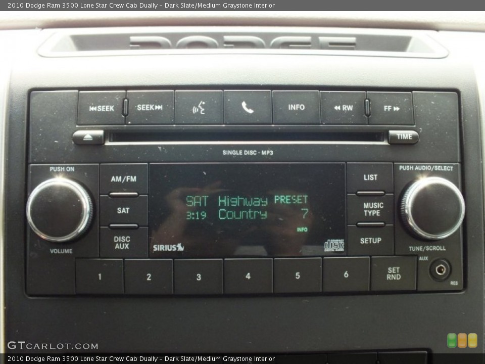 Dark Slate/Medium Graystone Interior Audio System for the 2010 Dodge Ram 3500 Lone Star Crew Cab Dually #66155375