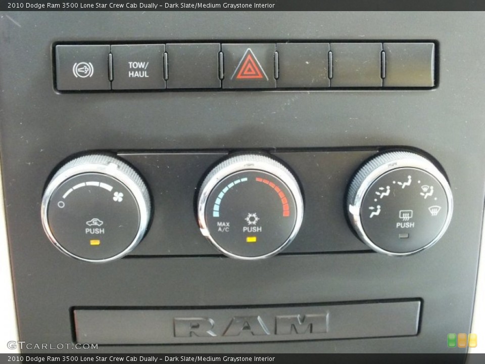 Dark Slate/Medium Graystone Interior Controls for the 2010 Dodge Ram 3500 Lone Star Crew Cab Dually #66155393