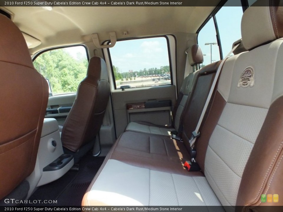 Cabela's Dark Rust/Medium Stone Interior Rear Seat for the 2010 Ford F250 Super Duty Cabela's Edition Crew Cab 4x4 #66155888