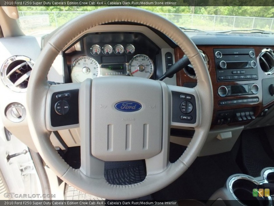 Cabela's Dark Rust/Medium Stone Interior Steering Wheel for the 2010 Ford F250 Super Duty Cabela's Edition Crew Cab 4x4 #66156171