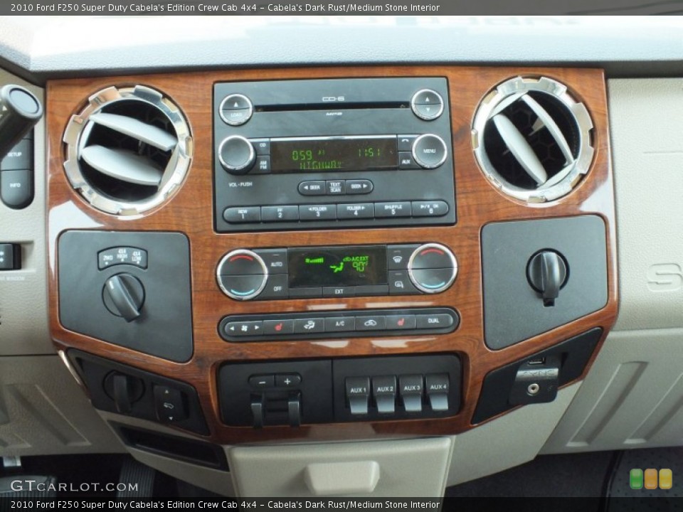 Cabela's Dark Rust/Medium Stone Interior Controls for the 2010 Ford F250 Super Duty Cabela's Edition Crew Cab 4x4 #66156236