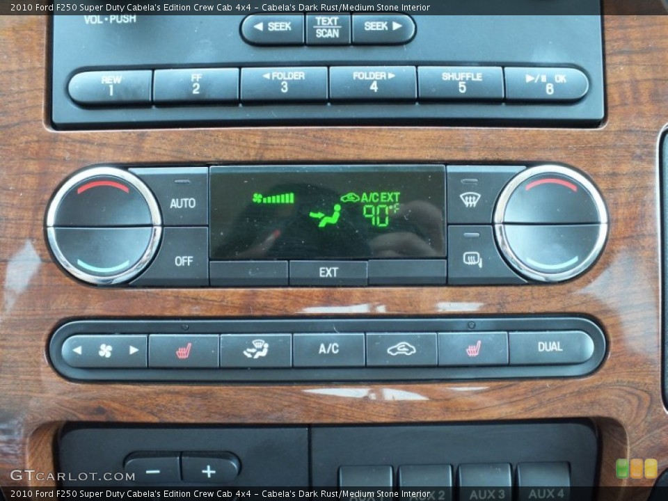 Cabela's Dark Rust/Medium Stone Interior Controls for the 2010 Ford F250 Super Duty Cabela's Edition Crew Cab 4x4 #66156254