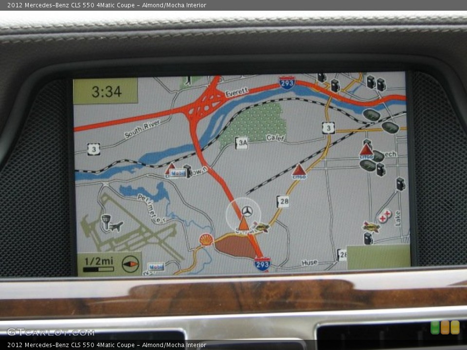 Almond/Mocha Interior Navigation for the 2012 Mercedes-Benz CLS 550 4Matic Coupe #66156326