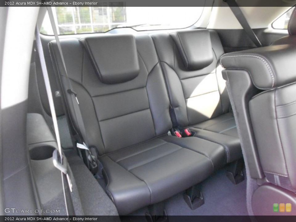 Ebony Interior Rear Seat for the 2012 Acura MDX SH-AWD Advance #66156845