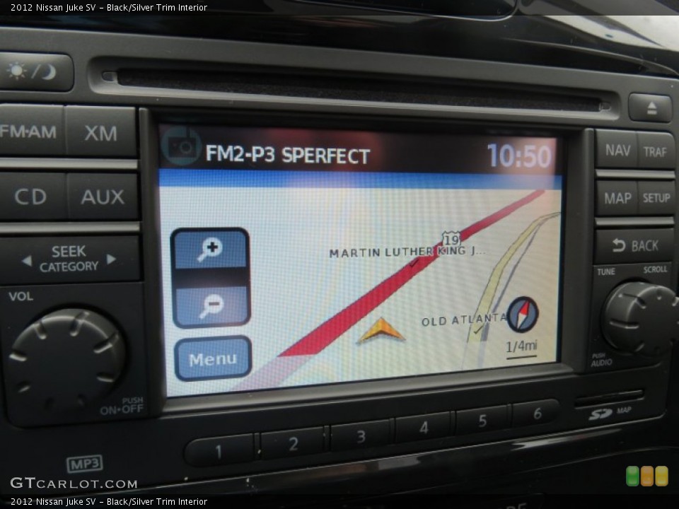 Black/Silver Trim Interior Navigation for the 2012 Nissan Juke SV #66158771