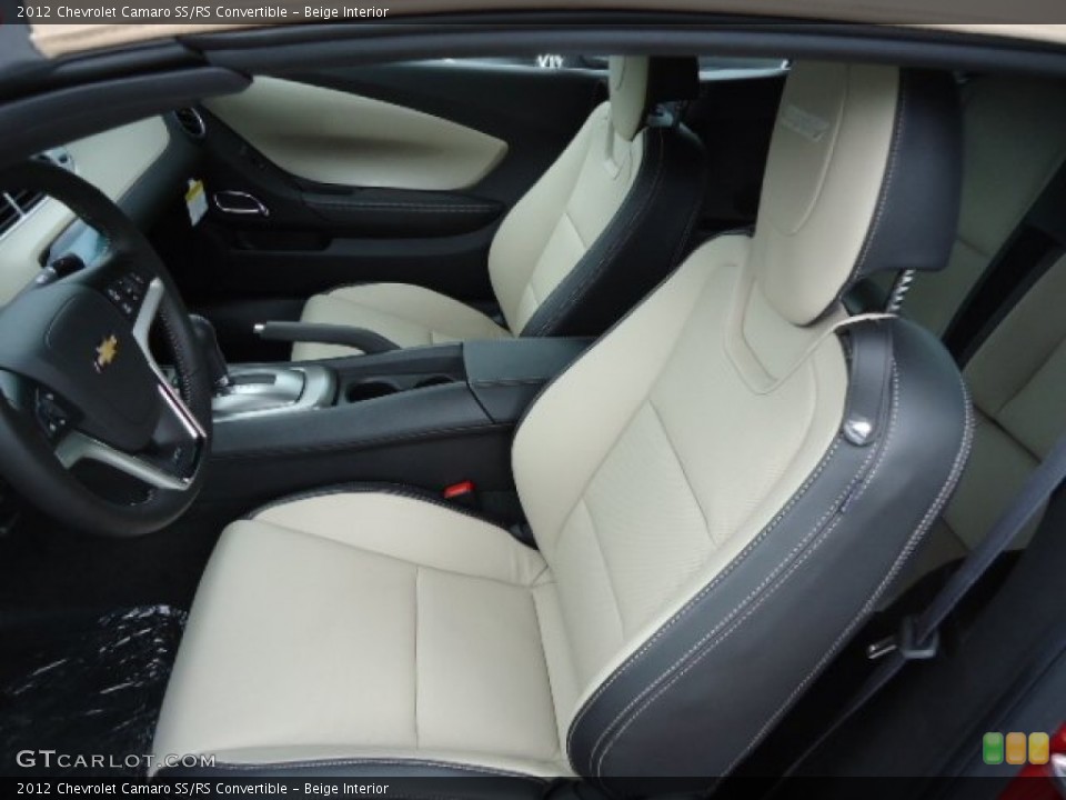 Beige Interior Photo for the 2012 Chevrolet Camaro SS/RS Convertible #66162128
