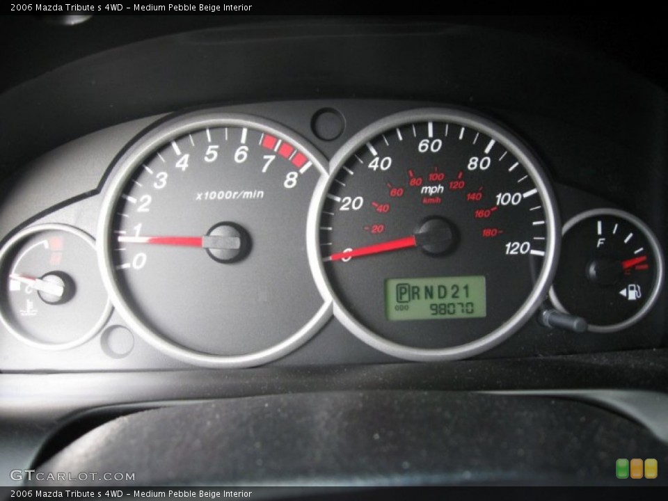 Medium Pebble Beige Interior Gauges for the 2006 Mazda Tribute s 4WD #66162596