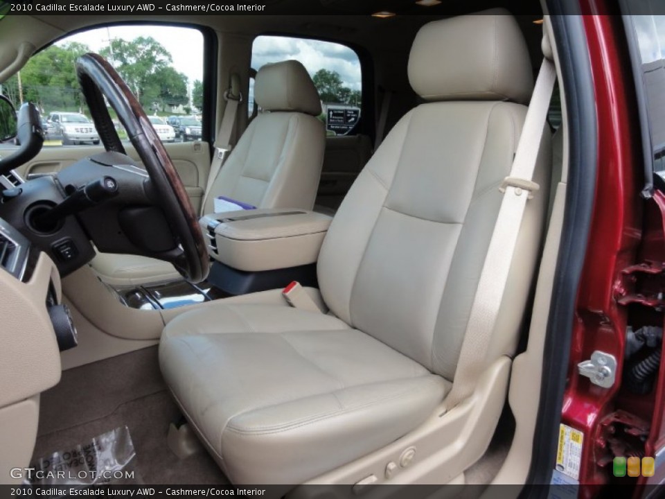 Cashmere/Cocoa Interior Front Seat for the 2010 Cadillac Escalade Luxury AWD #66165347