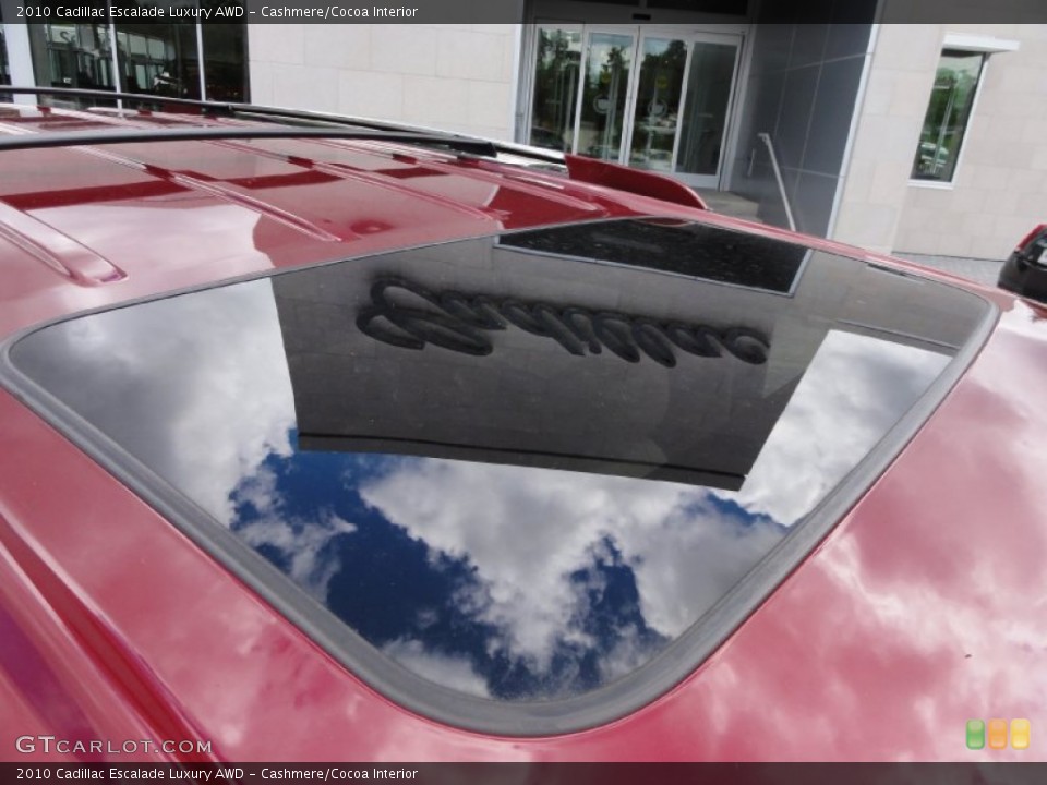 Cashmere/Cocoa Interior Sunroof for the 2010 Cadillac Escalade Luxury AWD #66165388