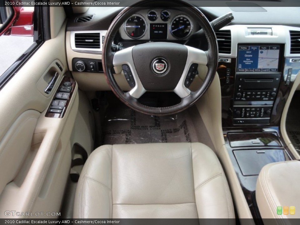 Cashmere/Cocoa Interior Dashboard for the 2010 Cadillac Escalade Luxury AWD #66165446