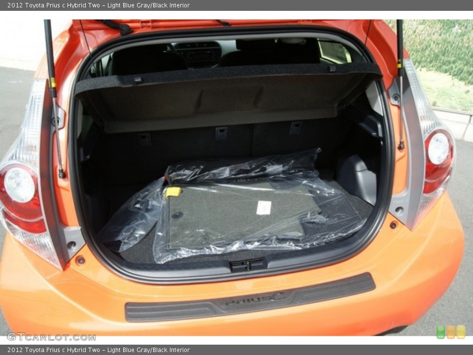 Light Blue Gray/Black Interior Trunk for the 2012 Toyota Prius c Hybrid Two #66168350