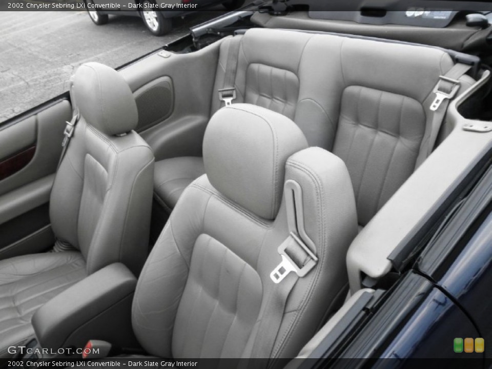 Dark Slate Gray Interior Photo for the 2002 Chrysler Sebring LXi Convertible #66168652