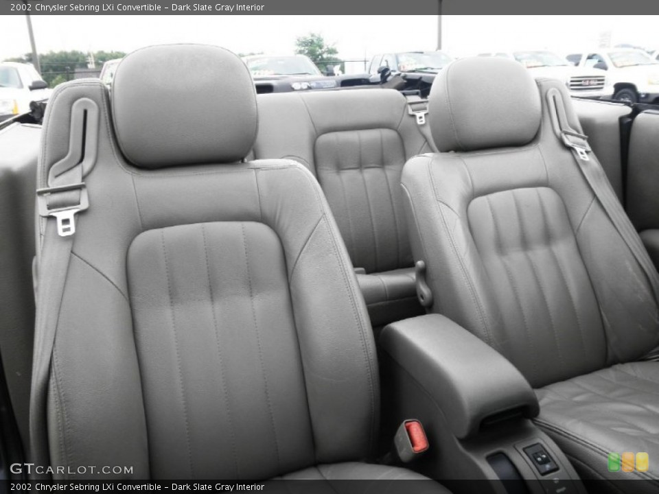 Dark Slate Gray Interior Photo for the 2002 Chrysler Sebring LXi Convertible #66168698