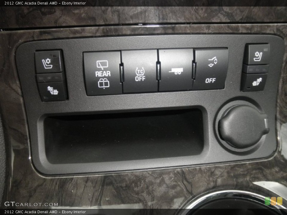 Ebony Interior Controls for the 2012 GMC Acadia Denali AWD #66168785