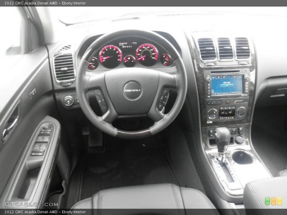 Ebony Interior Dashboard for the 2012 GMC Acadia Denali AWD #66168815