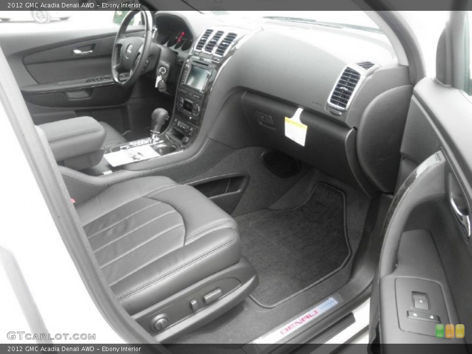 Ebony Interior Photo for the 2012 GMC Acadia Denali AWD #66168902