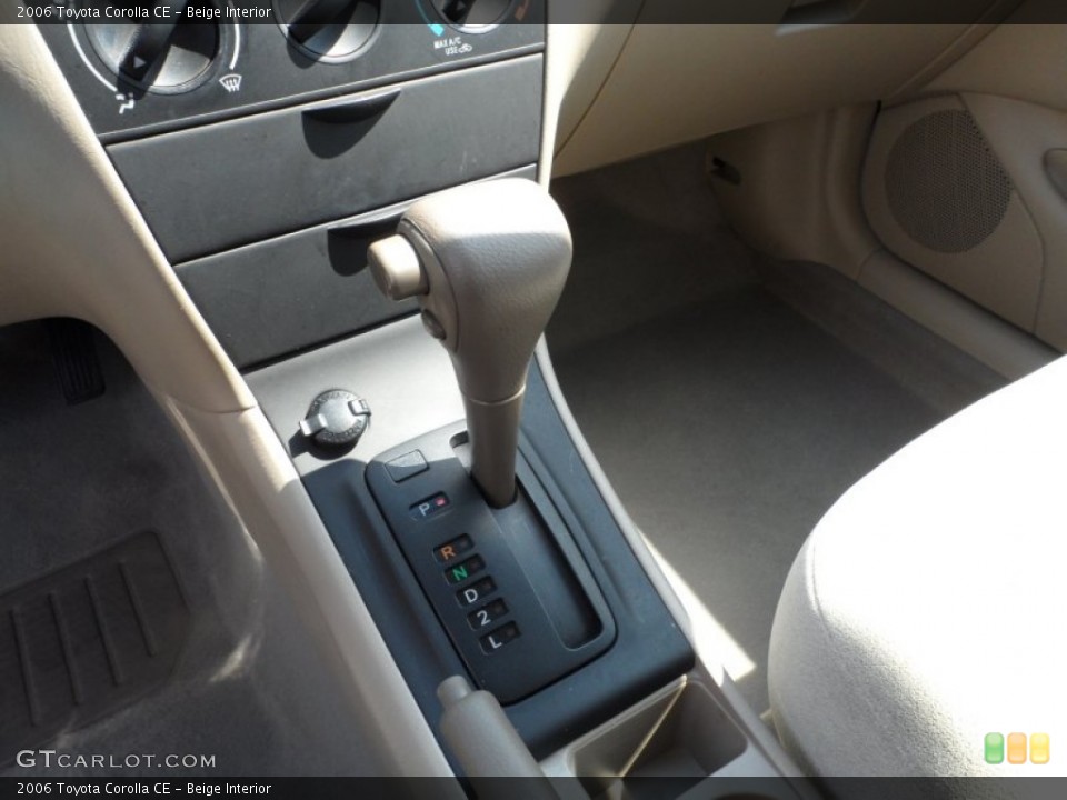 Beige Interior Transmission for the 2006 Toyota Corolla CE #66169652