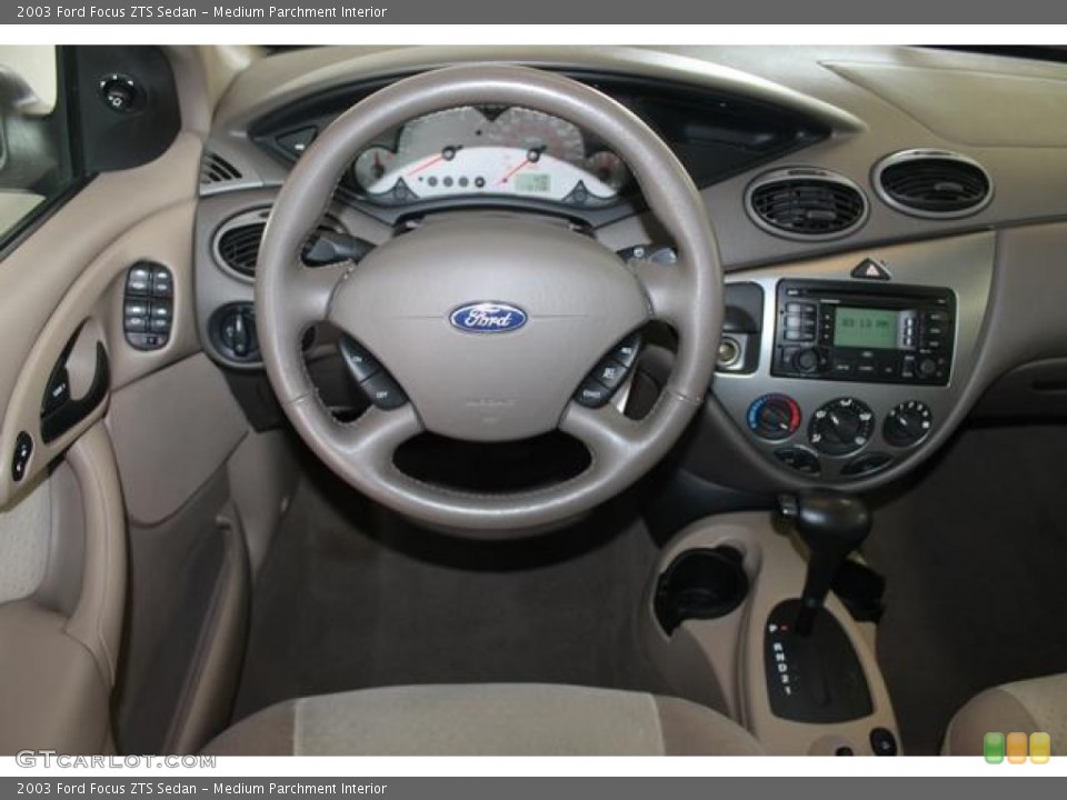 Medium Parchment Interior Dashboard for the 2003 Ford Focus ZTS Sedan #66171572