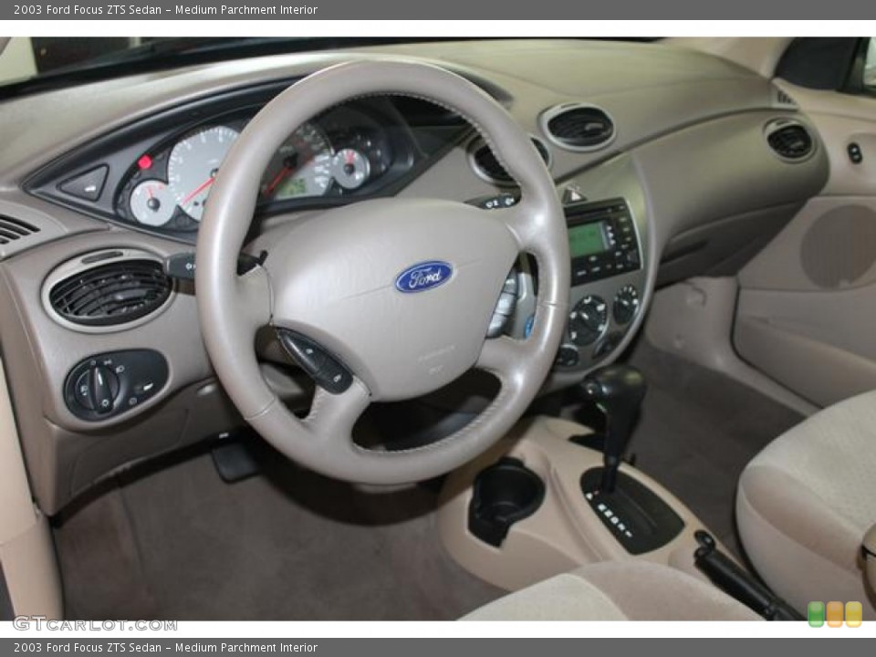 Medium Parchment Interior Dashboard for the 2003 Ford Focus ZTS Sedan #66171578