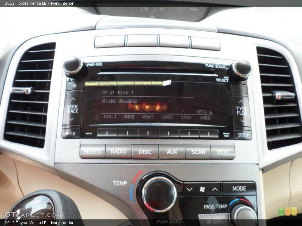 Ivory Interior Audio System for the 2012 Toyota Venza LE #66174566