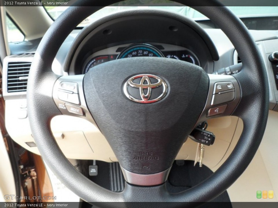 Ivory Interior Steering Wheel for the 2012 Toyota Venza LE #66174596