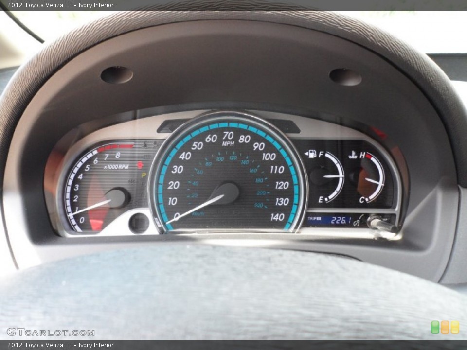 Ivory Interior Gauges for the 2012 Toyota Venza LE #66174605