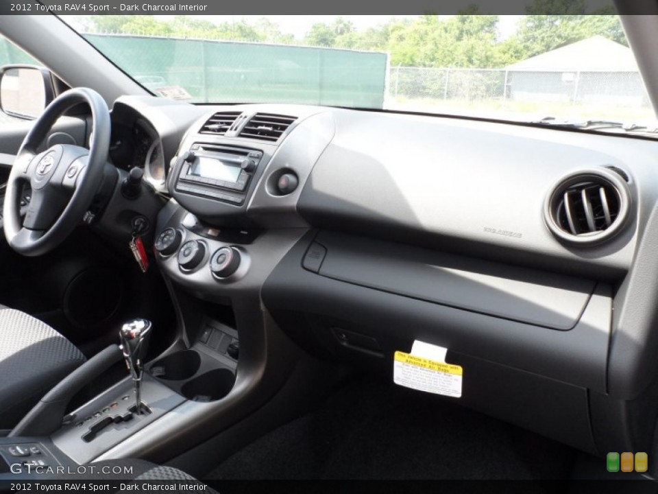 Dark Charcoal Interior Dashboard for the 2012 Toyota RAV4 Sport #66175688