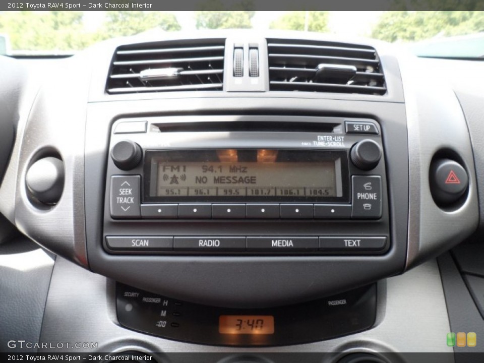 Dark Charcoal Interior Audio System for the 2012 Toyota RAV4 Sport #66175790