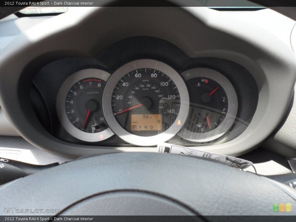 Dark Charcoal Interior Gauges for the 2012 Toyota RAV4 Sport #66175823