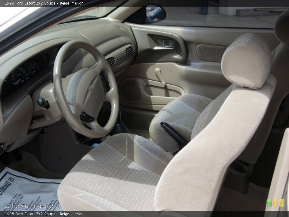 Beige Interior Photo for the 1998 Ford Escort ZX2 Coupe #66176147