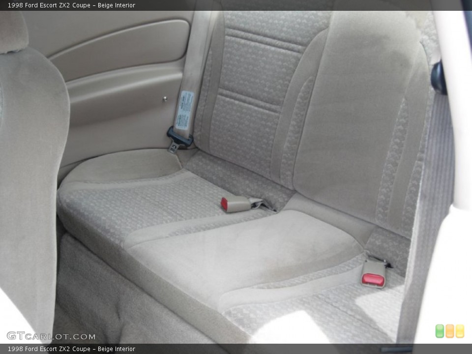 Beige Interior Rear Seat for the 1998 Ford Escort ZX2 Coupe #66176153