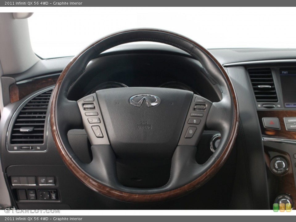 Graphite Interior Steering Wheel for the 2011 Infiniti QX 56 4WD #66177956