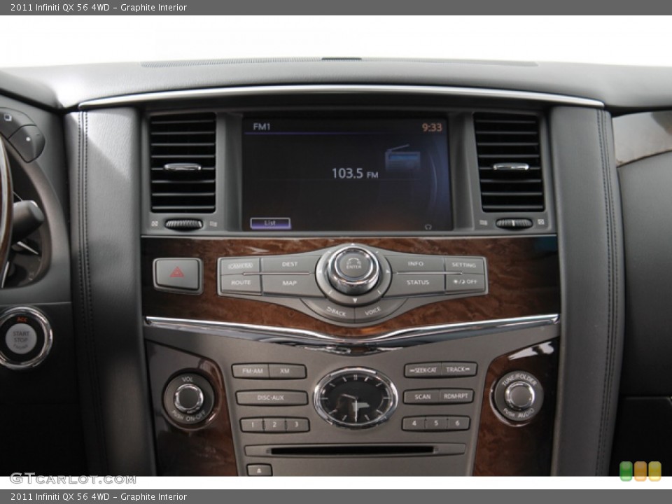 Graphite Interior Controls for the 2011 Infiniti QX 56 4WD #66177977