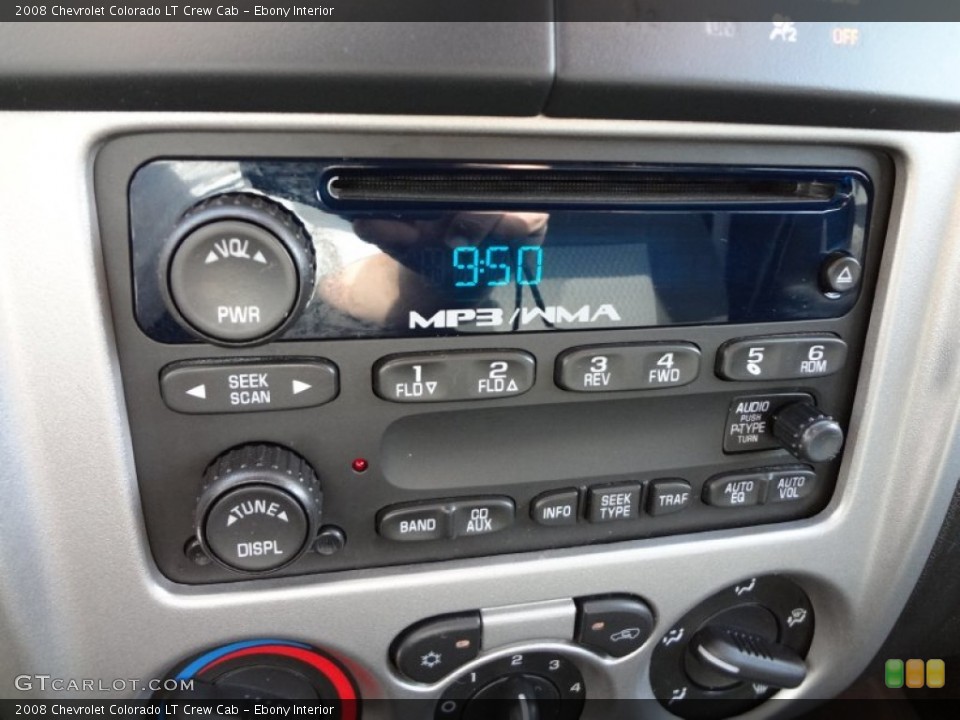 Ebony Interior Audio System for the 2008 Chevrolet Colorado LT Crew Cab #66179149