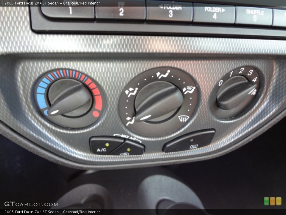 Charcoal/Red Interior Controls for the 2005 Ford Focus ZX4 ST Sedan #66179365