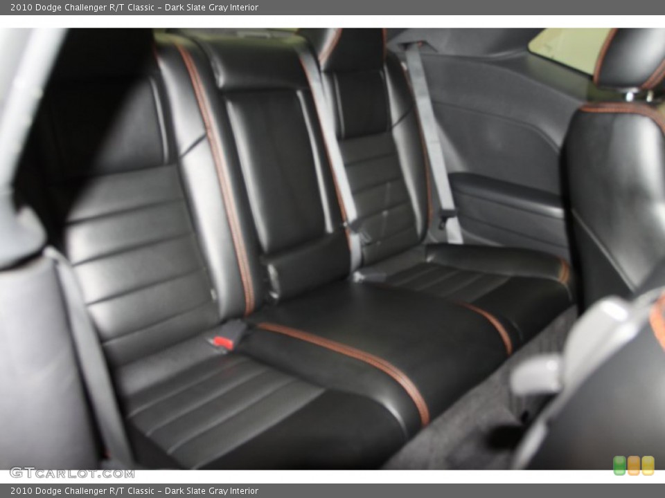 Dark Slate Gray Interior Rear Seat for the 2010 Dodge Challenger R/T Classic #66181880