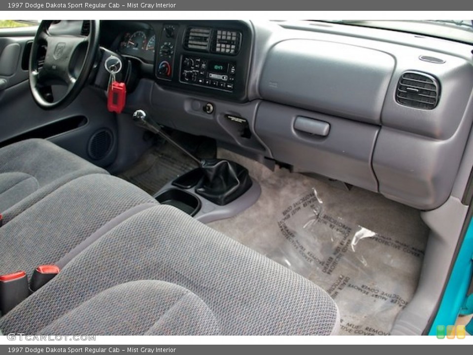 Mist Gray Interior Dashboard for the 1997 Dodge Dakota Sport Regular Cab #66182783