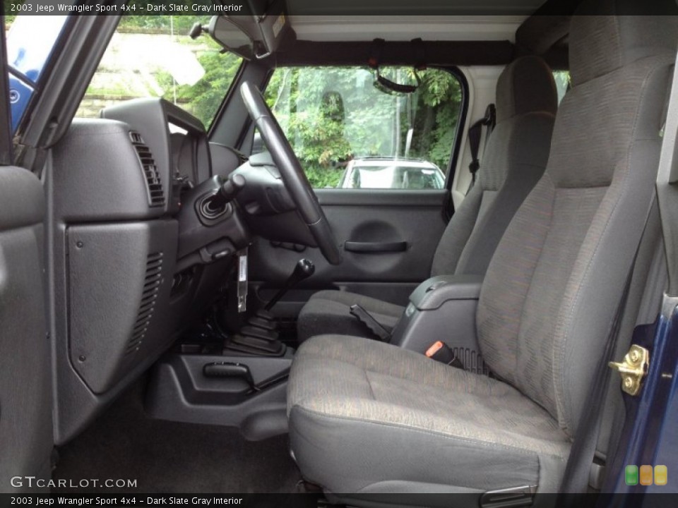 Dark Slate Gray Interior Photo for the 2003 Jeep Wrangler Sport 4x4 #66185942