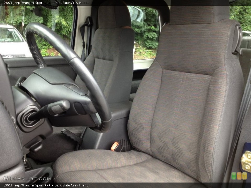Dark Slate Gray Interior Photo for the 2003 Jeep Wrangler Sport 4x4 #66185949