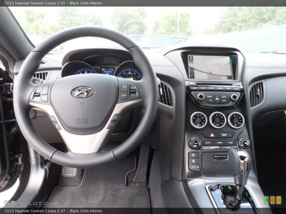 Black Cloth Interior Dashboard for the 2013 Hyundai Genesis Coupe 2.0T #66186569