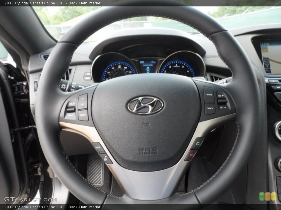Black Cloth Interior Steering Wheel for the 2013 Hyundai Genesis Coupe 2.0T #66186617