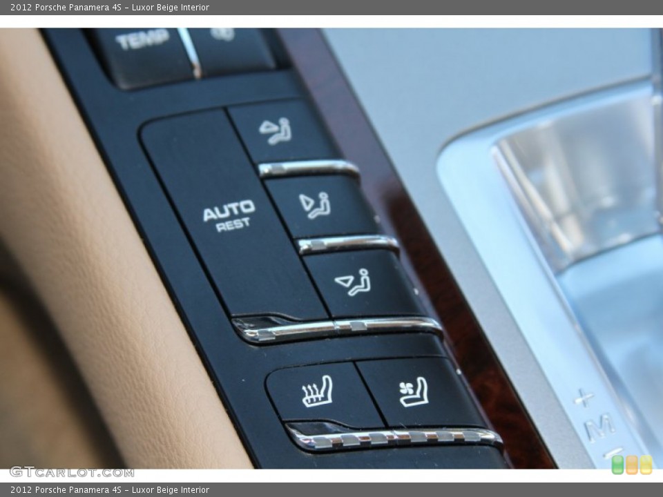 Luxor Beige Interior Controls for the 2012 Porsche Panamera 4S #66186755