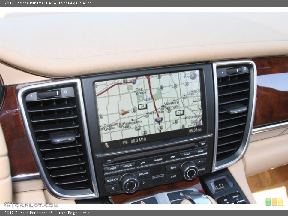 Luxor Beige Interior Navigation for the 2012 Porsche Panamera 4S #66186803